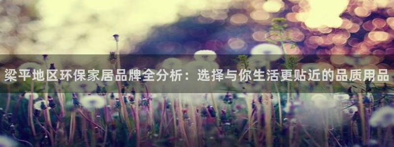 沐鸣平台已7O777：梁平地区环保家居品牌全分析：选择与你生